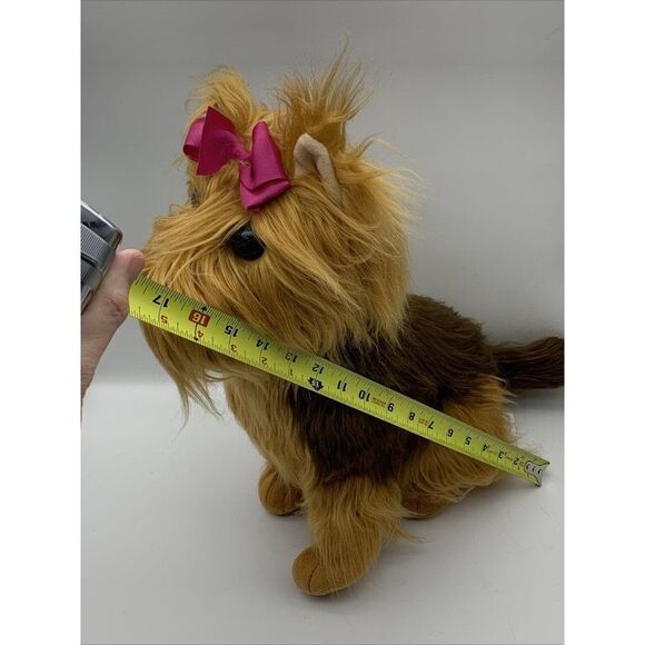 Nickelodeon JoJo Siwa BowBow the Yorkie Dog Plush 17" Pink Sparkle Jacket Bow - Picture 5 of 12